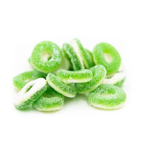 Halal Sour Apple Gummy Rings