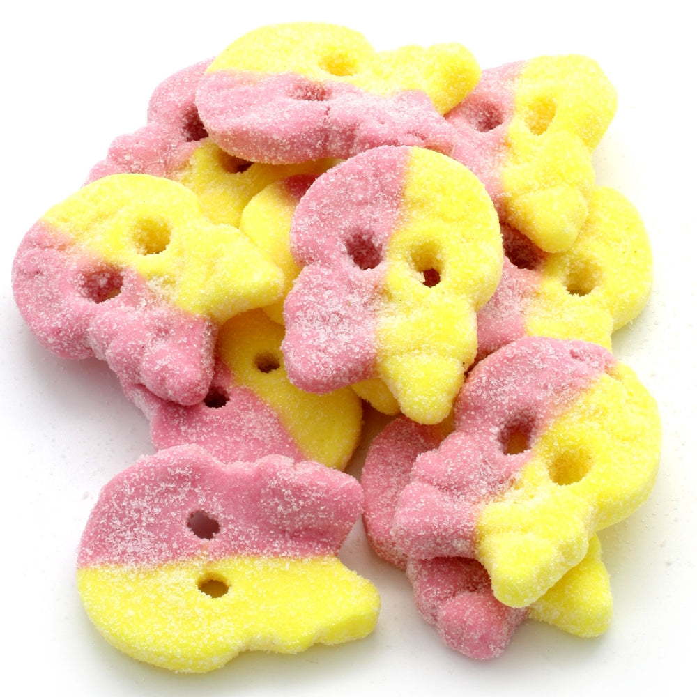 Vegan Lemon-Raspberry BUBS Skulls