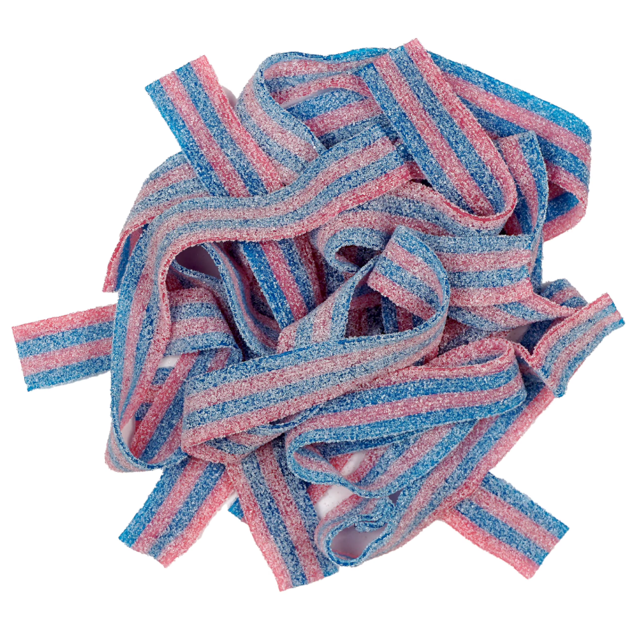 Vegan Sour Cotton Candy Belts