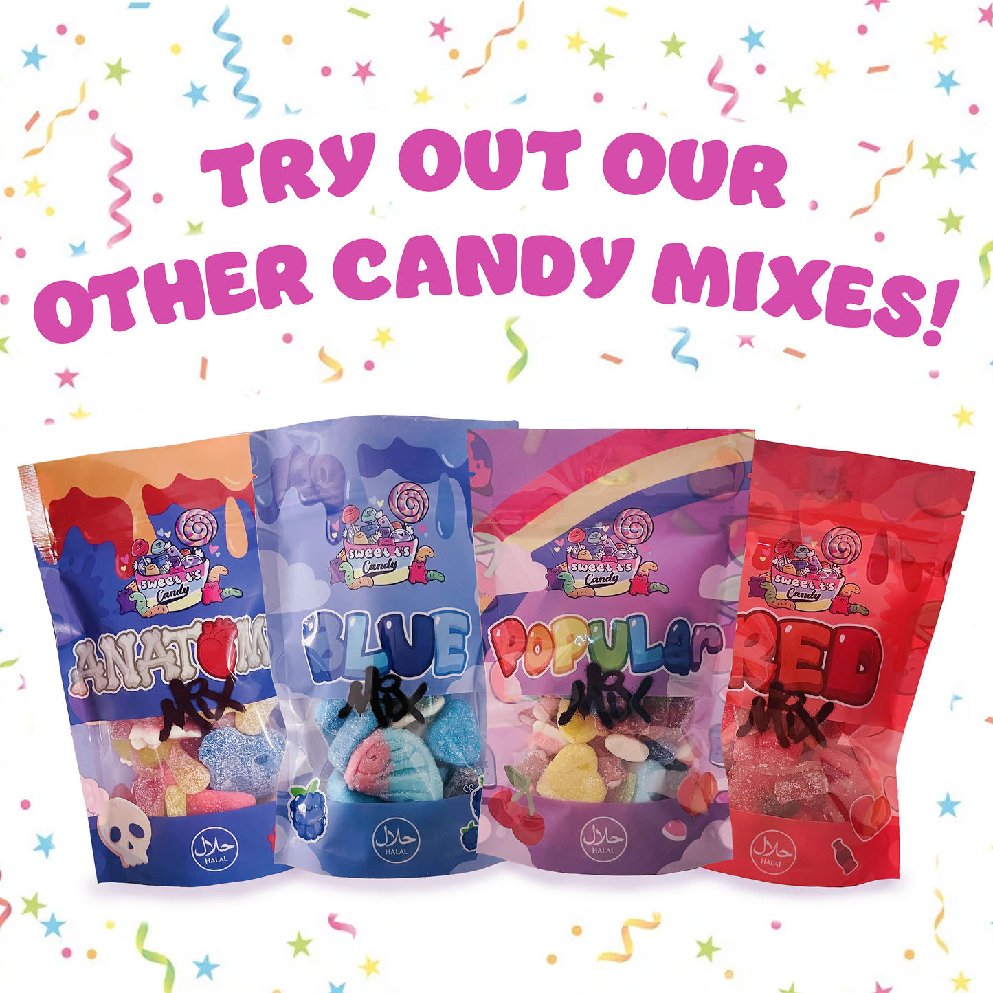 Halal Red Candy Mix Bag