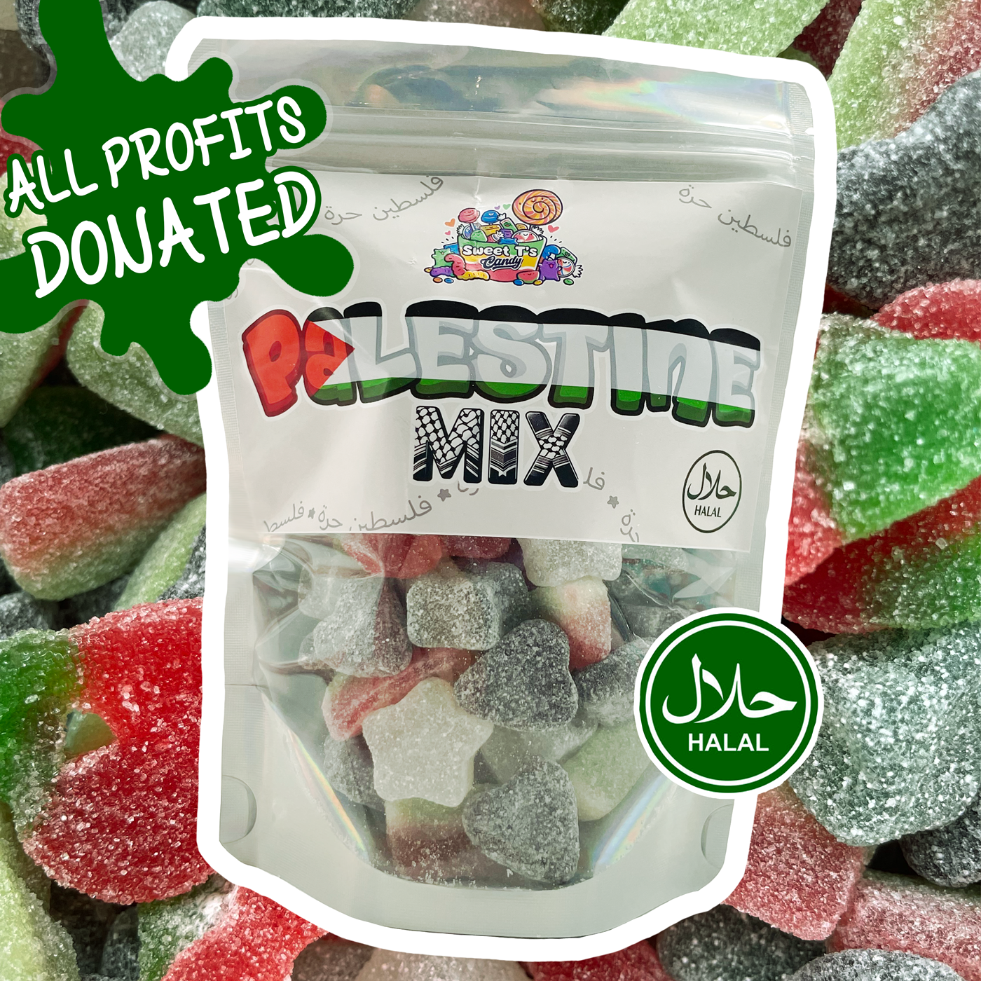 Halal Palestine Themed Candy Mix