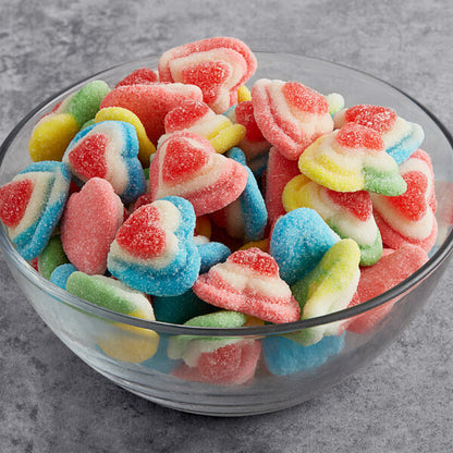 Halal Assorted Fizzy Triple Heart Gummies