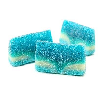 Halal Blue Raspberry Slices – Sweet T's Candy