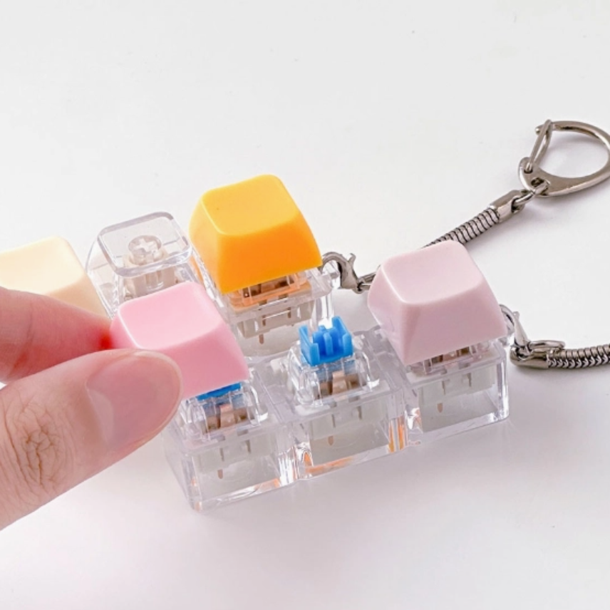 DIY Keyboard Keychain Clicker Fidget Kit