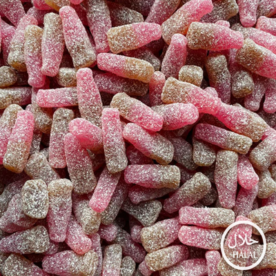 Halal Mini Fizzy Cherry Cola Gummies