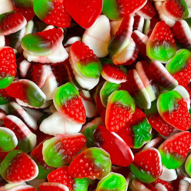 Halal Foam-Bottom Strawberry Gummies