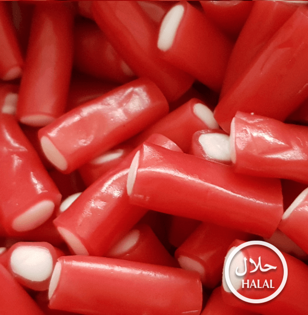 Halal Filled Strawberry Licorice