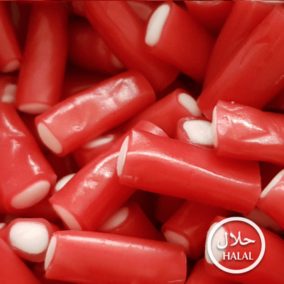 Halal Filled Strawberry Licorice Pencils