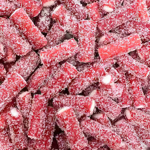 Halal Fizzy Strawberry Licorice Bites