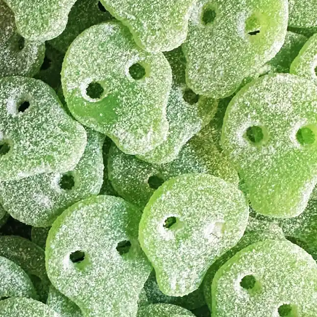 Vegan Mini Sour Lime Skulls