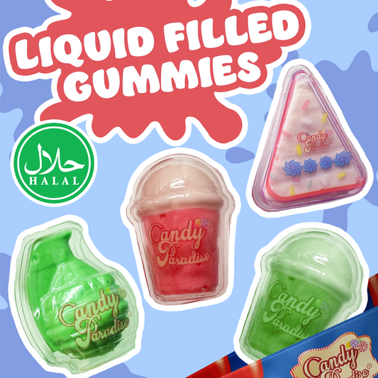 Halal Jumbo Liquid Filled 4" Gummies (4-Pack)