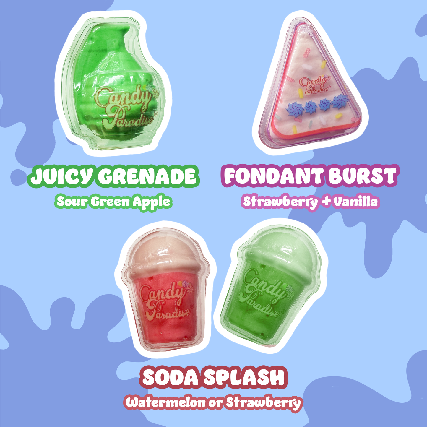 Halal Jumbo Liquid Filled 4" Gummies (4-Pack)