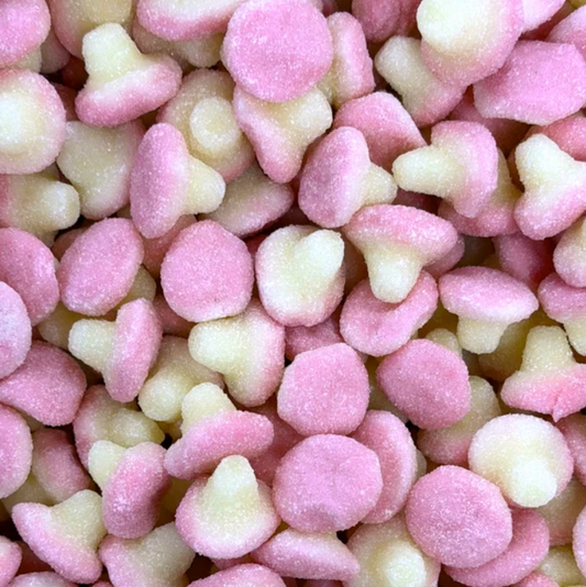 Halal Mini Fizzy Strawberry Mushroom Gummies