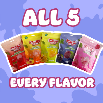 Halal Peelable Gummy Candy – Peach, Lychee & Mango (65 g)