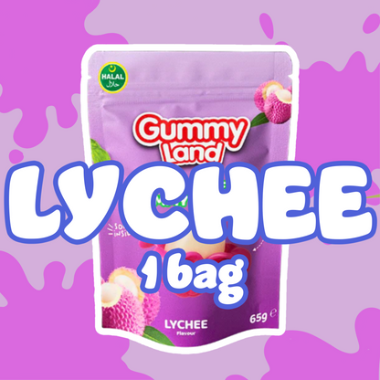 Halal Peelable Gummy Candy – Peach, Lychee & Mango (65 g)