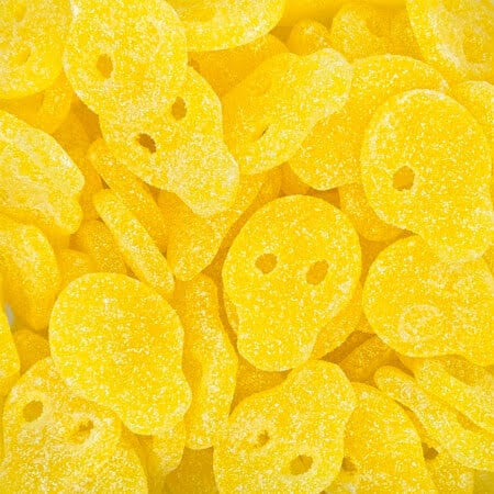 Vegan Mini Sour Pineapple Skulls