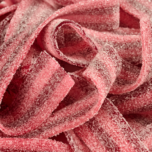 Vegan Sour Raspberry Cherry Belts