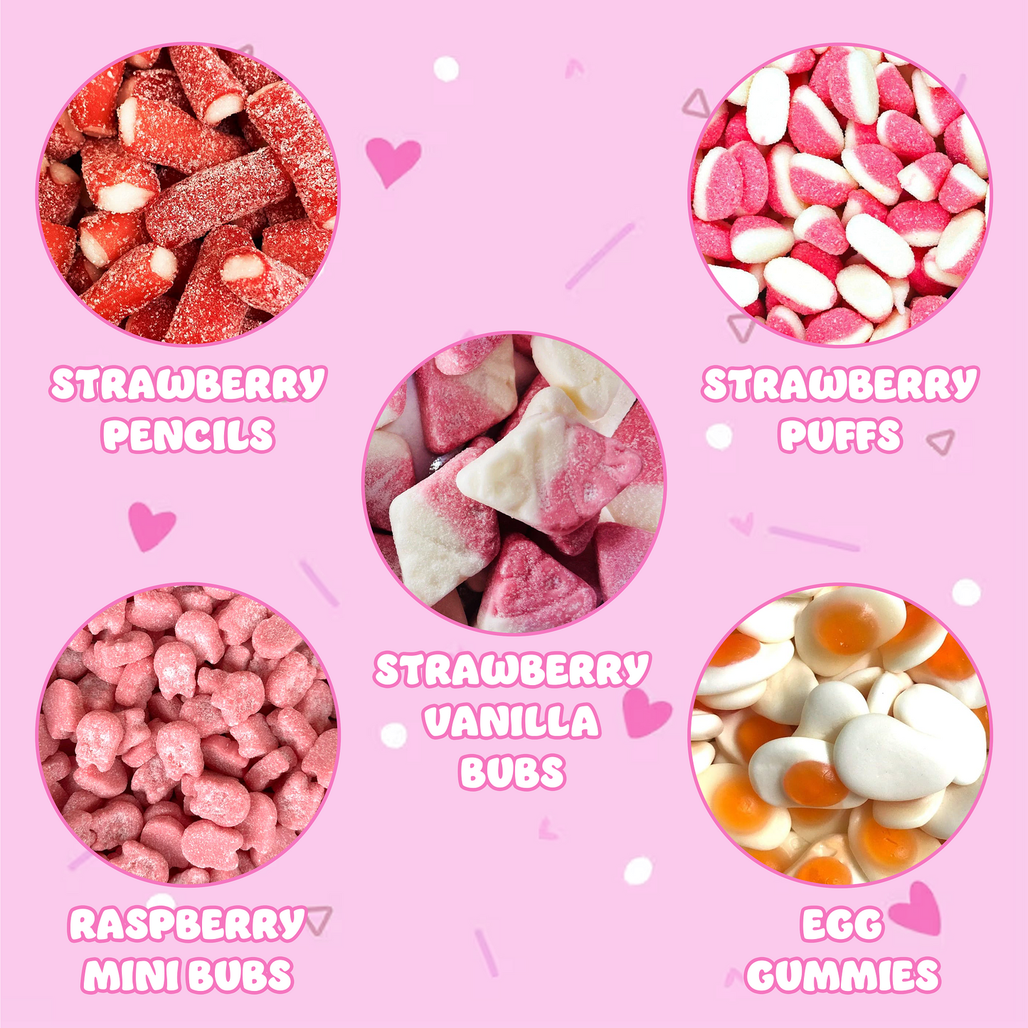 Halal Strawberry Milk Gummy Mix - 7 OZ Bottle