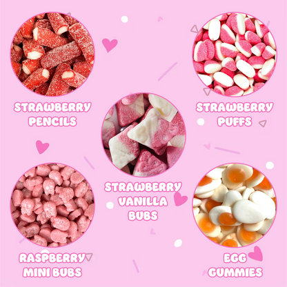 Halal Strawberry Milk Gummy Mix - 7 OZ Bottle